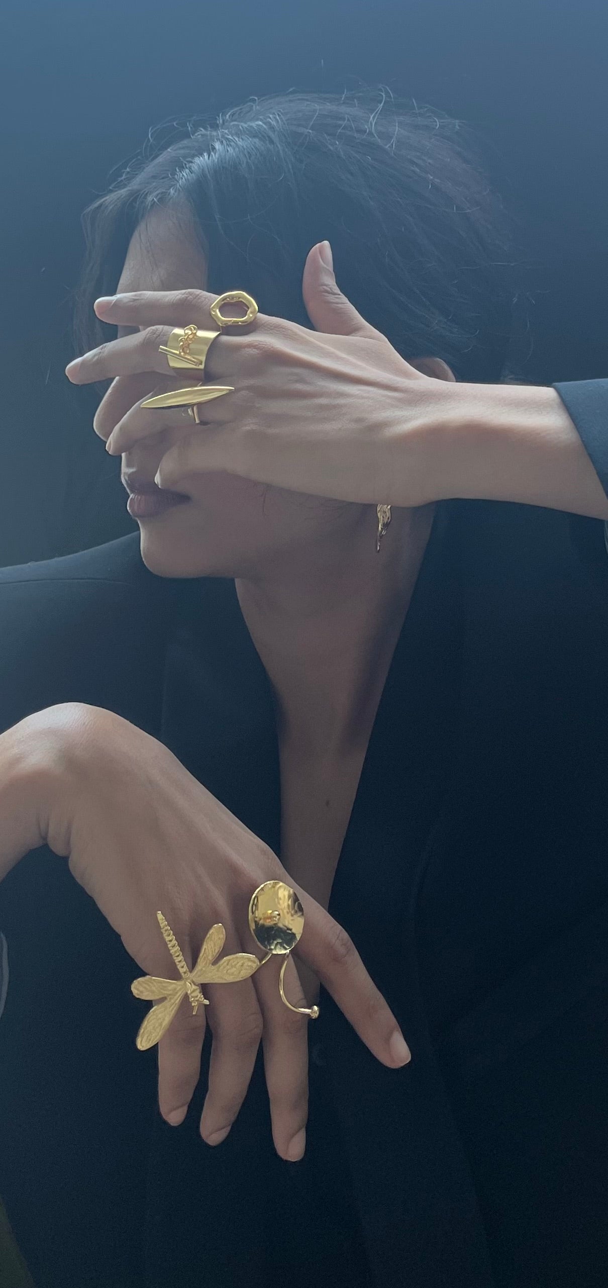 Shruthi Prakash in our Moonlit collections rings