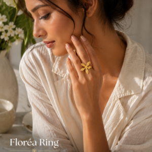 Floréa Ring | 22K Gold-Plated Floral Statement Ring