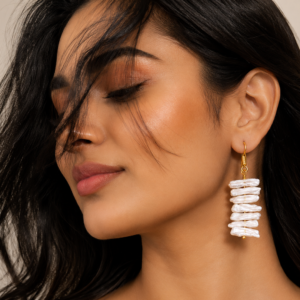 Luna Baroque Freshwater Pearl 22K Gold-Plated Drop Earrings